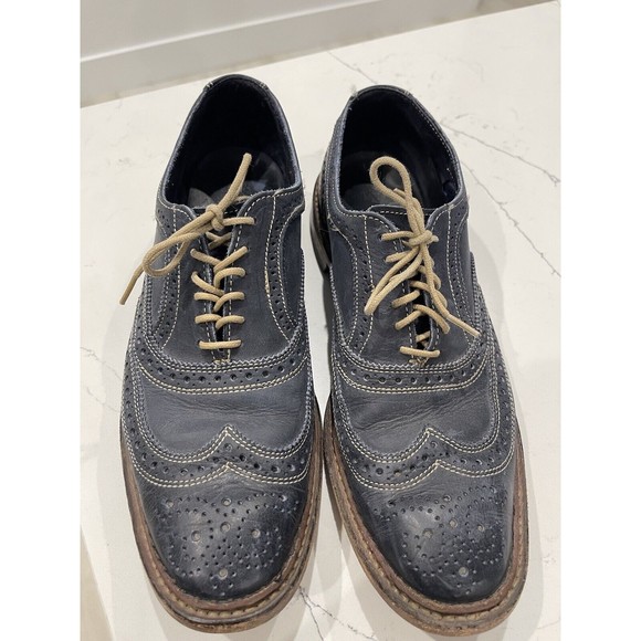 Allen Edmonds Blue Neumok Wingtip Dress Shoes Leather   8.5D US main image 12